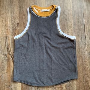 Free People contrast racerback tank